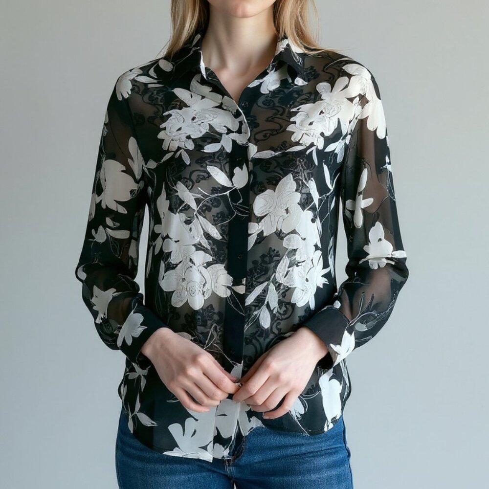 Notations Sheer Top